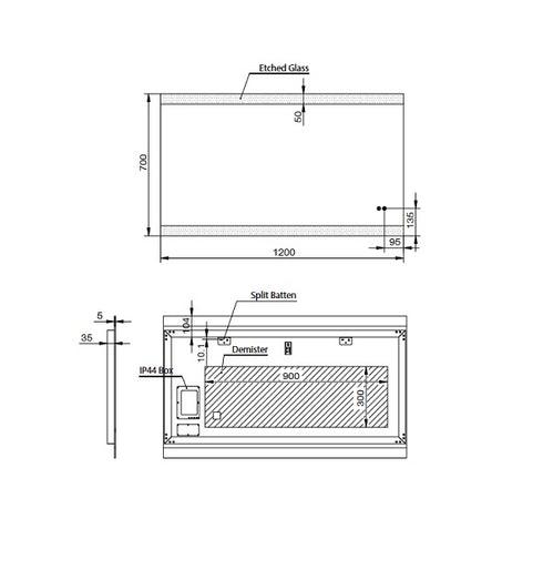 Remer Miro 1800mm Led Mirror